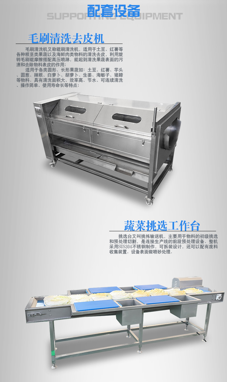 Prefabricated vegetable assembly line processing equipment, fully automatic complete set of clean vegetable processing production line, Yingjie Machinery