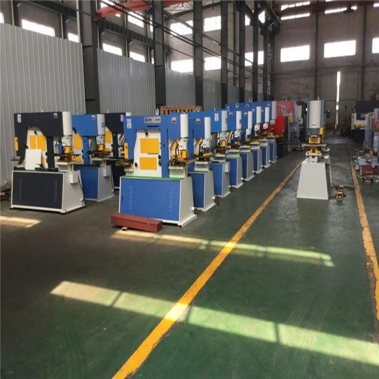 Combined punching and shearing machine multifunctional hydraulic angle iron channel steel I-beam connecting plate profile punching and shearing integrated machine