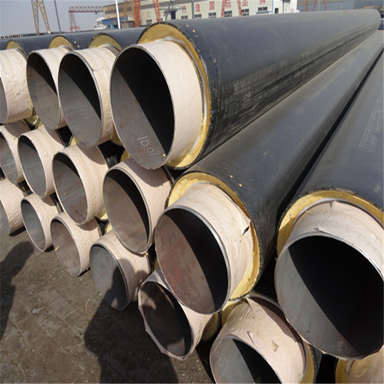 Mingjie pipeline polyurethane foam insulation directly buried pipe customized pipe foam rock wool Glass wool anti-corrosion coating