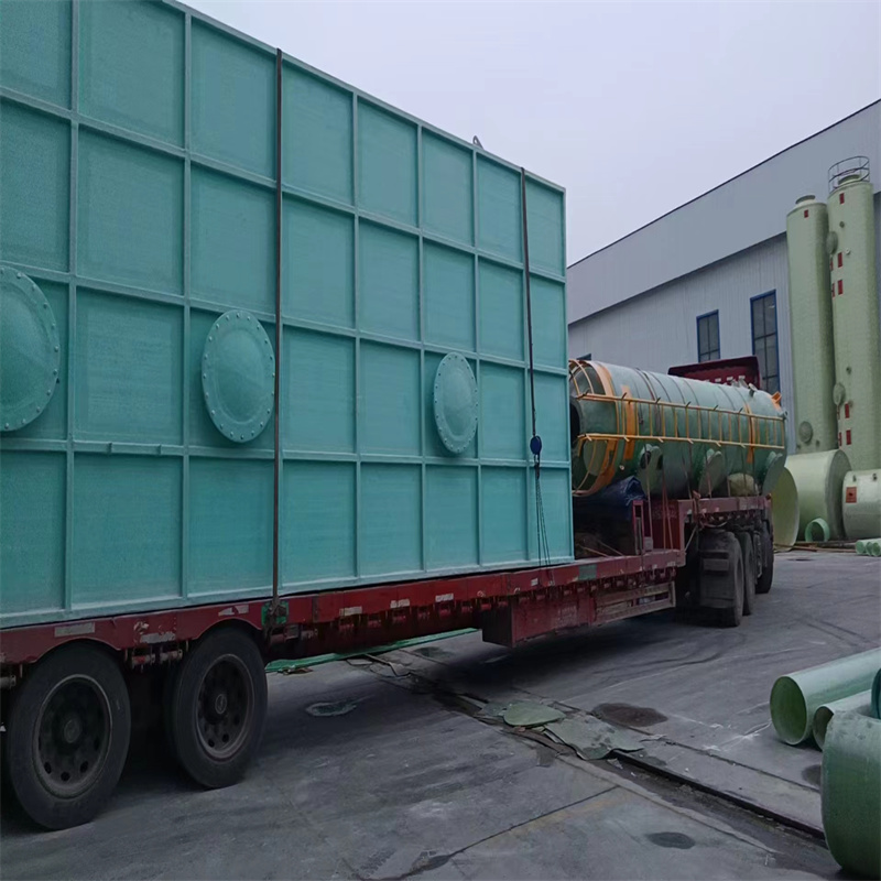 Fiberglass biological filter with a purification rate of 95% can be customized for breeding and slaughterhouses under normal pressure, with a capacity of 1000m3/hT and good resistance