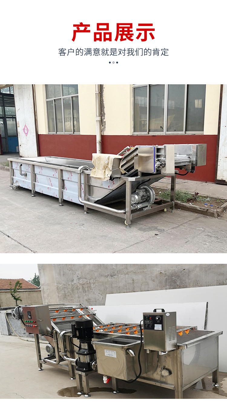 Automatic ultrasonic cleaning equipment for fruit and vegetable bubble cleaning machine assembly line