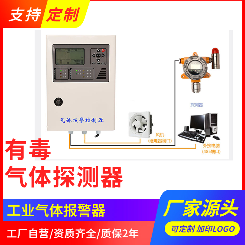 Ammonia leakage alarm, liquid ammonia detector, fixed ammonia detector, wall mounted workshop use