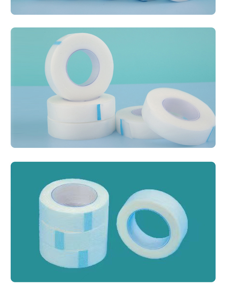 Breathable tape, non-woven fabric, paper tape, medical waterproof, easy to tear, pressure sensitive tape, Hongda sanitary material