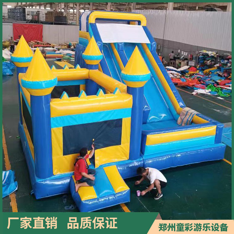 Export of children's inflatable trampolines for foreign trade, customized castle trampoline toys, entertainment slides, and amusement equipment