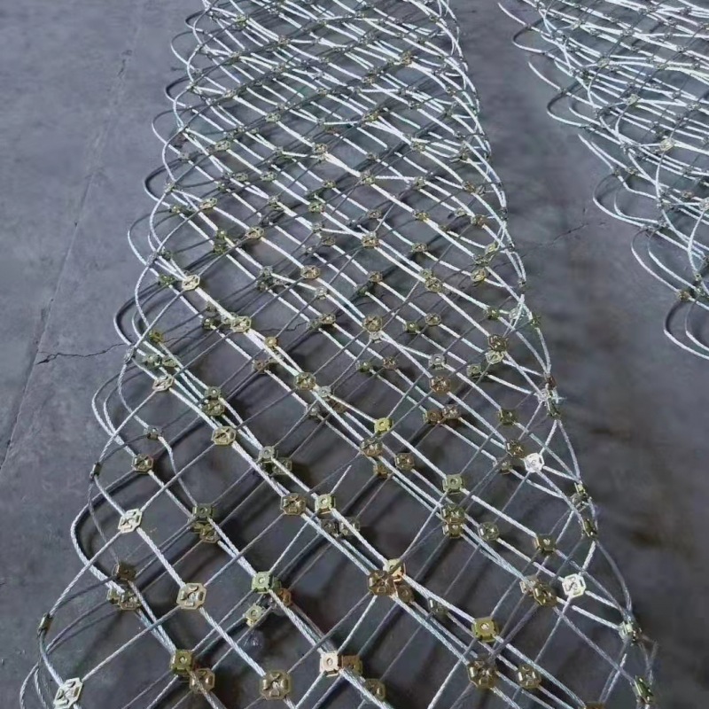 Hengding steel wire rope stone blocking net, active slope protection net, sturdy, safe, and durable support for customization