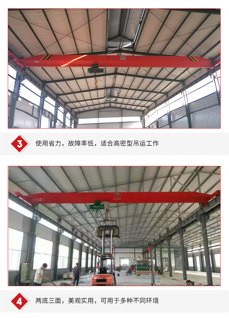 Indoor single beam crane for lifting of 6-ton single beam crane workshop workshop building