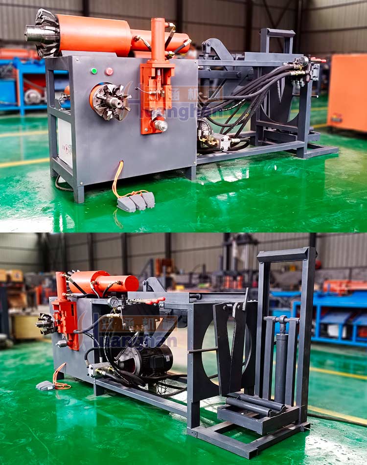 New Double Culvert Motor Disassembly Equipment Manufacturer Motor Copper Pulling Machine Equipment Cable Automatic Stripping Machine