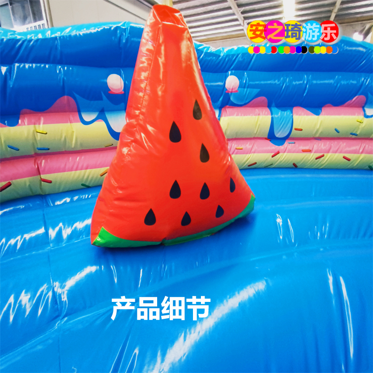 New Cake Castle Water Slide Large Inflatable Toy Square Children's Trampoline Scenic Area Equipment