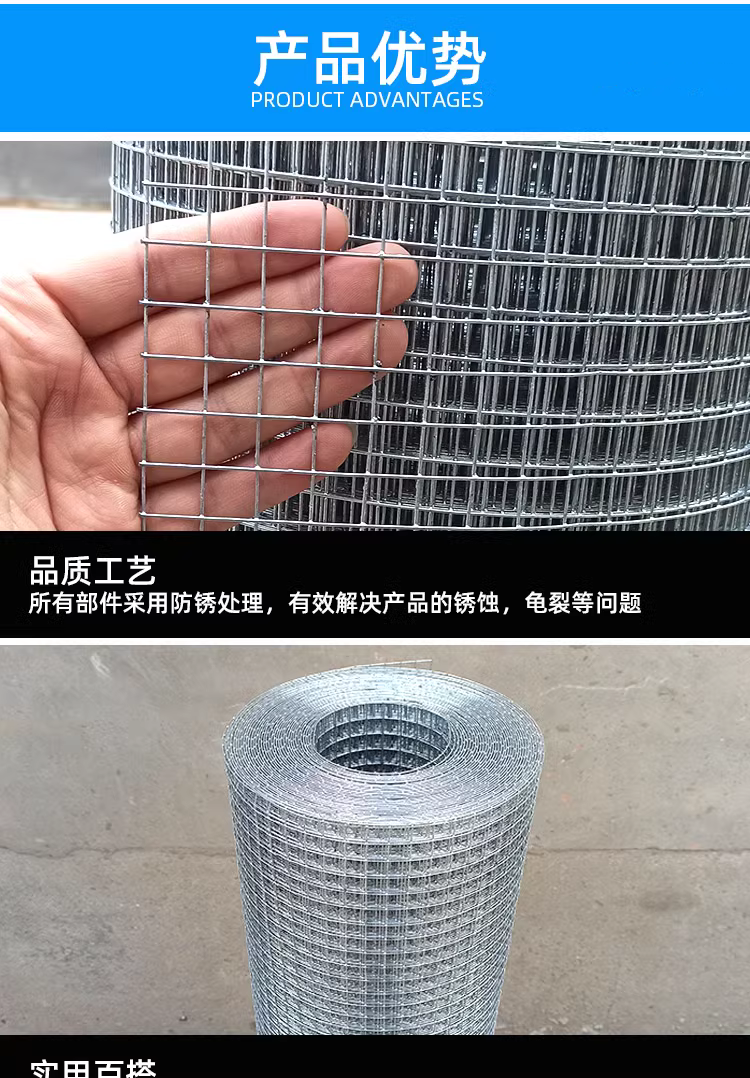 Manufacturer of galvanized welded wire mesh, customized wire diameter, and durable slope protection mesh for fish ponds