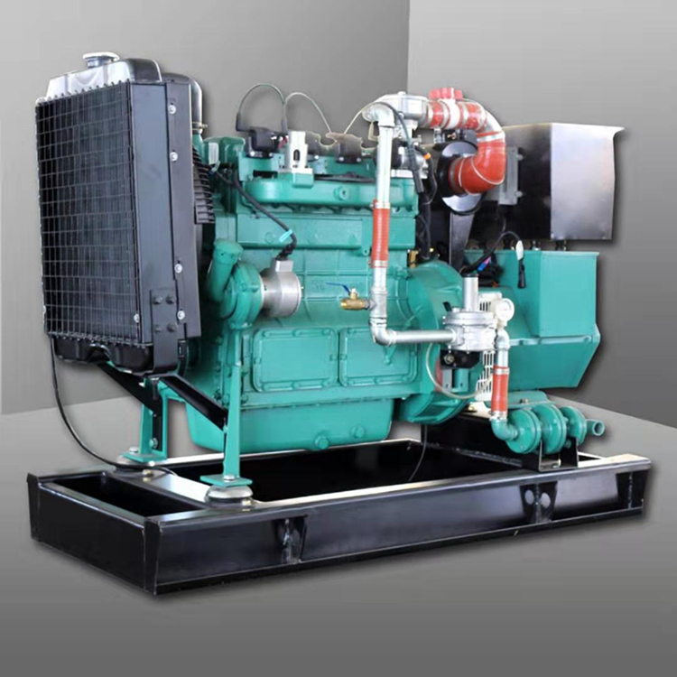 Blue light power supply biogas generator set, low-noise breeding industry, 50kw environmentally friendly gas generator