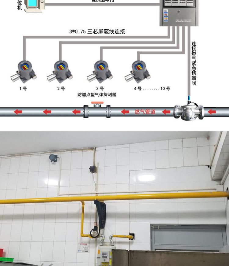 Electromagnetic gas emergency shut-off valve DN50 threaded valve Natural gas pipeline solenoid valve