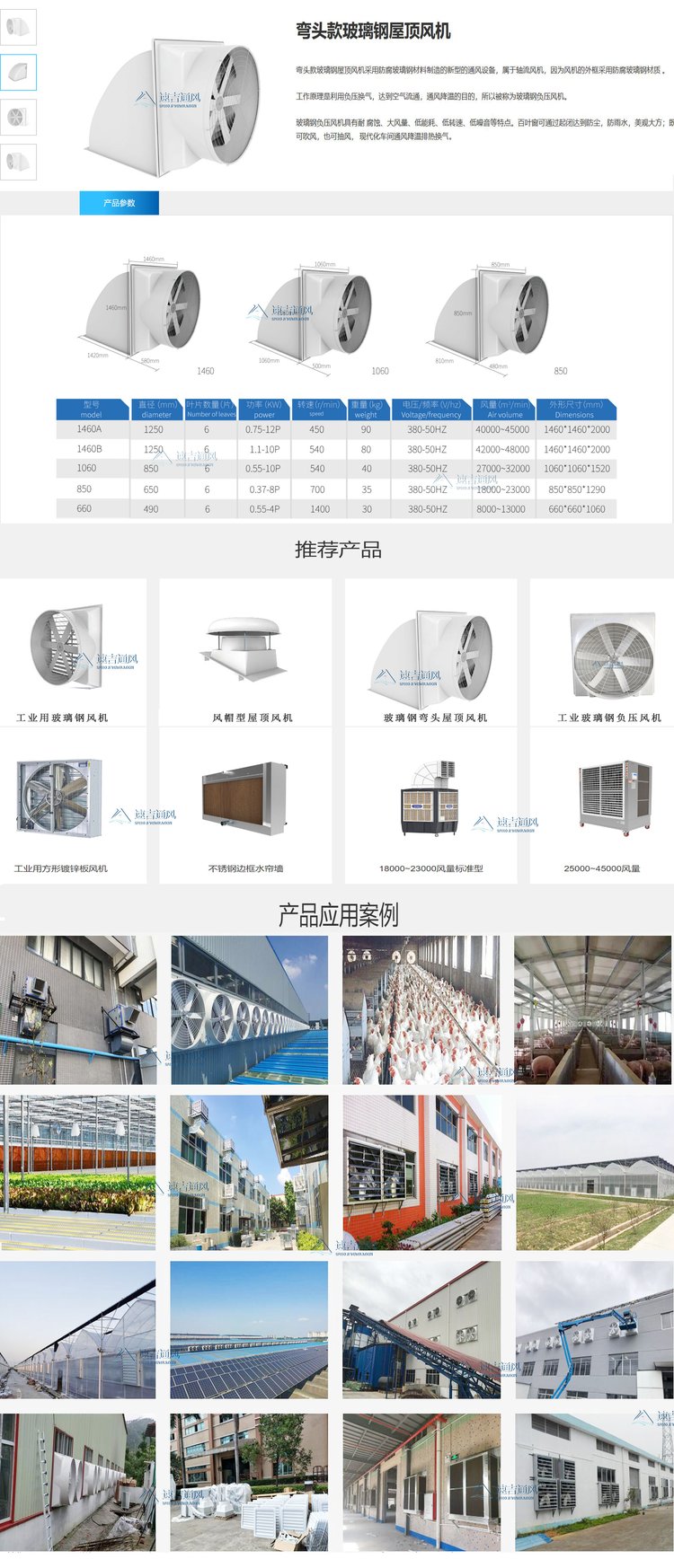 Roof exhaust fan 1460 size Huangshi fiberglass roof ventilation fan welding workshop smoke exhaust negative pressure fan