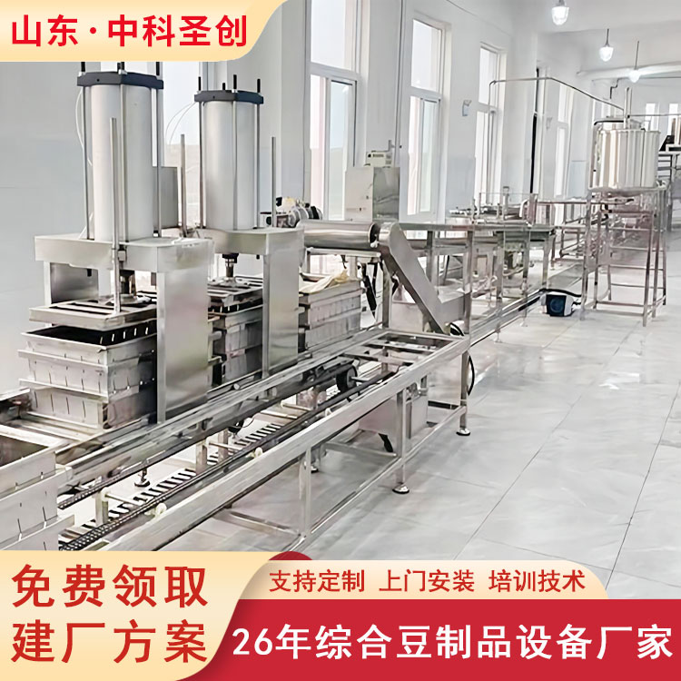 Installation and teaching technology of large-scale bean curd machine production line in a fully automated commercial rural bean product factory