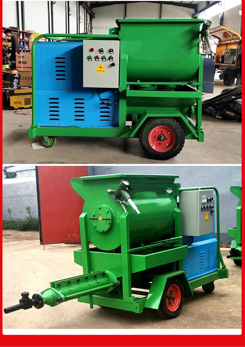 Polyphenylene granule light steel keel grouting mixer foam cement grouting machine