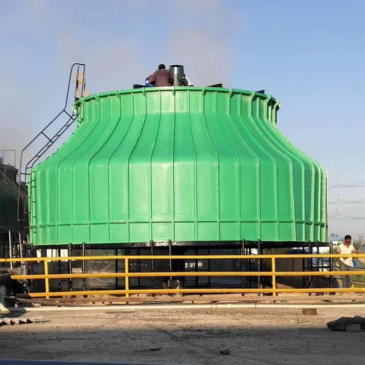 High temperature cooling tower, 100 tons fiberglass cold water tower, countercurrent industrial cooling tower, low noise cooling tower