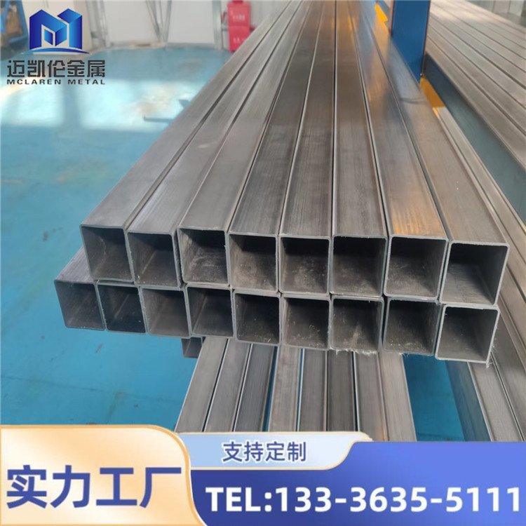 Titanium square tube TC4 titanium alloy seamless square tube thick walled square steel tube with high corrosion resistance and heat resistance, customized according to needs