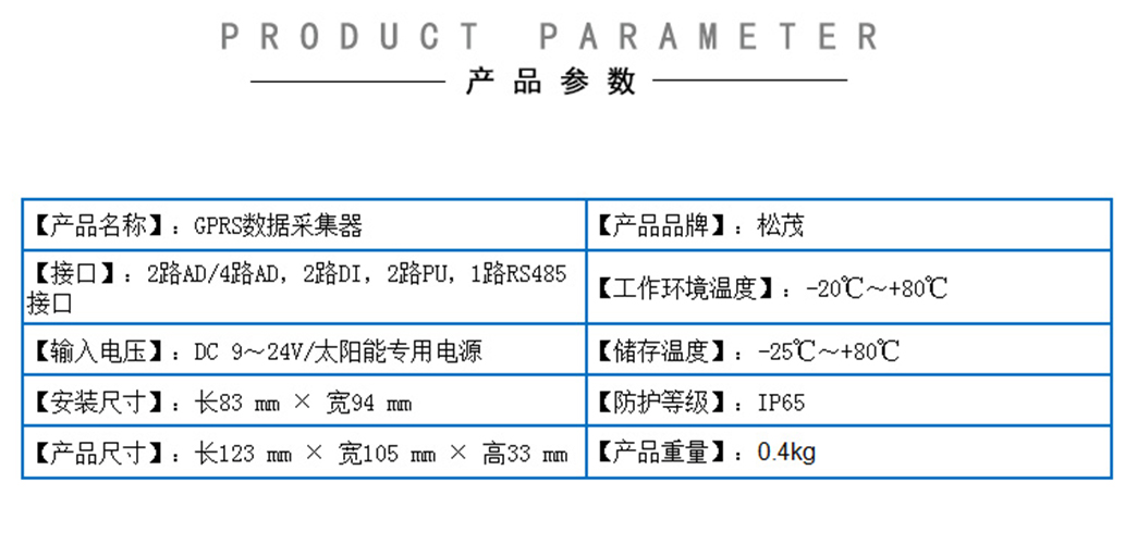 Industrial grade analog data collector GPRS wireless telemetry terminal RTU module SM626H-A