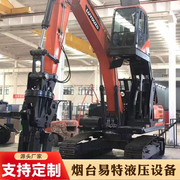 The heavy-duty steel grabbing machine excavator is equipped with a compact structure, stable performance, high-end quality, and top-notch after-sales service