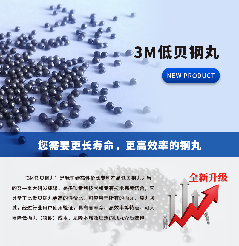 3M low alloy steel shot S330 steel sand directly supplied by the manufacturer for shot blasting, rust removal, and artificial abrasive with long wear resistance life