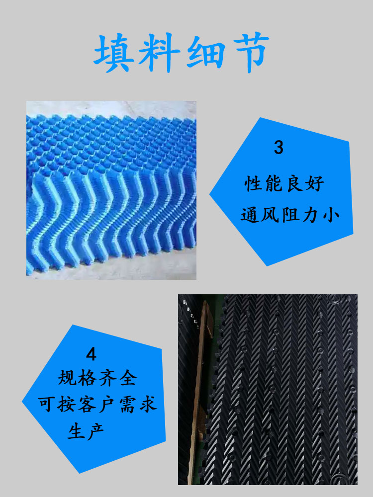 Cooling tower S-wave packing 1000 * 500 Hyperbola tower water spray sheet production support customization