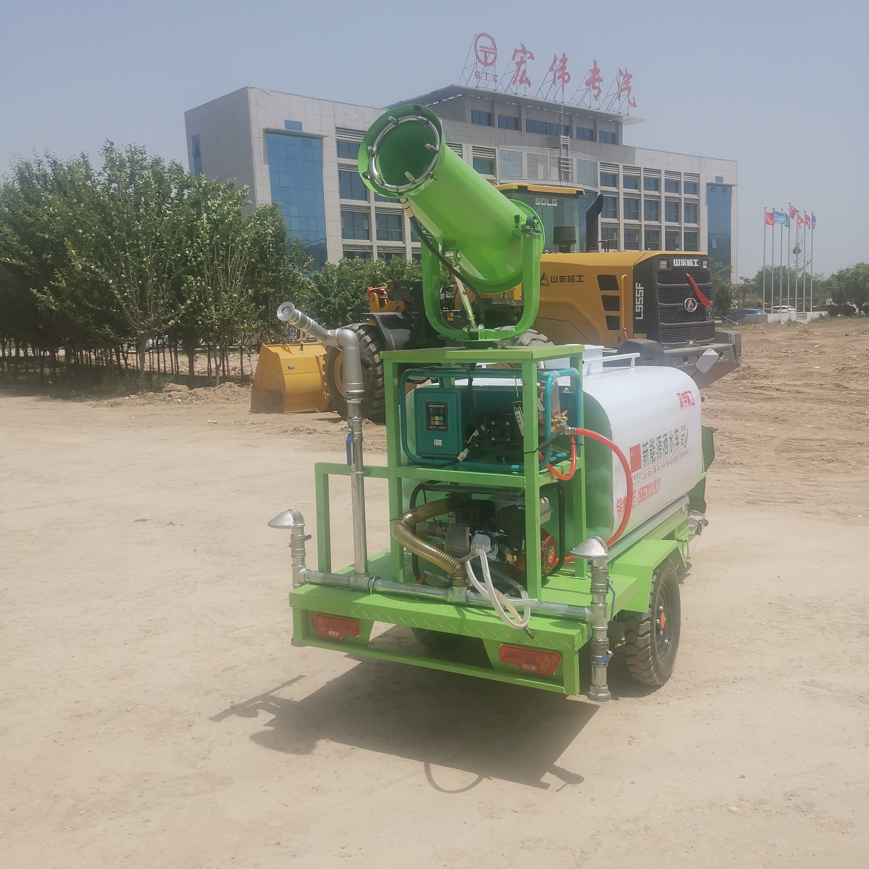 Zeyu Electric Sprinkler, Fog Gun Truck, Non polluting Construction Site, Dedicated for Sprinkling Water and Dust Reduction