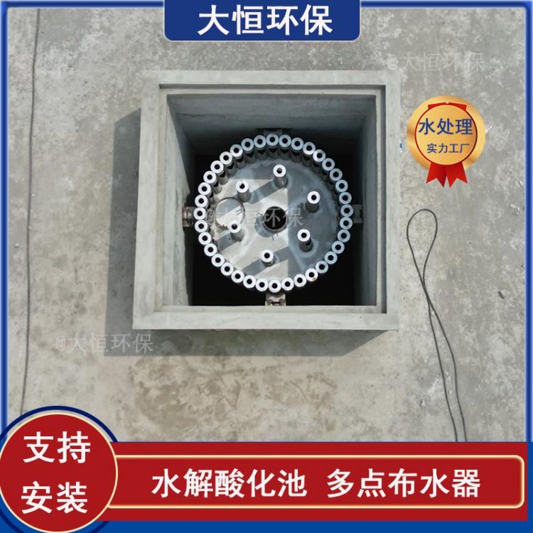 水解酸化池涡流布水器 点对点多点配水系统 布水均匀安装加工 大恒
