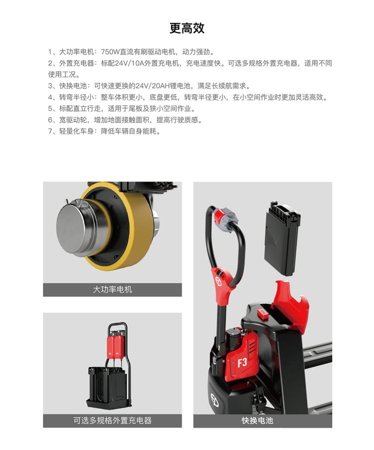 Zhongli Electric Land Bull F3 New Concept Xiaojingang Diversified Warehouse Handling Operator Super Moving Electric Forklift