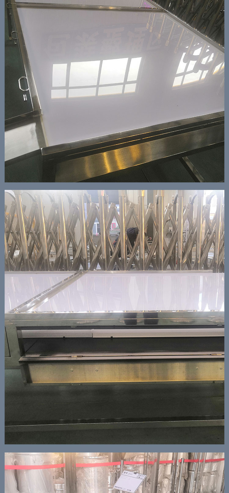 Manufacturer of stainless steel workbenches, laboratory purification operating benches, and all steel central benches used in DeManLai Food Factory