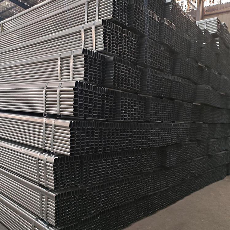 Wholesale of elliptical pipes by manufacturers, elliptical welded pipes, steel pipes for greenhouse use, galvanized elliptical steel pipes, customized for shrinkage bending