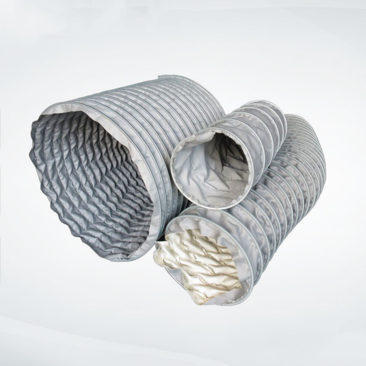 Glass fiber coated cloth resistant spiral ventilation and expansion air duct PVC smoke exhaust pipe Nylon cloth ventilation air duct