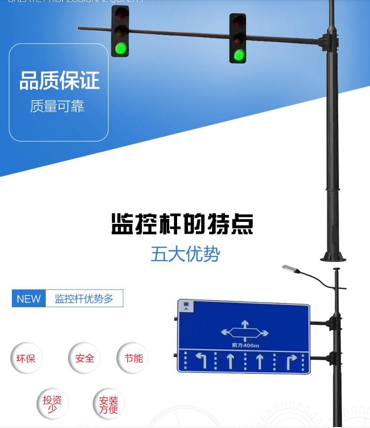 Lu Shi Lighting Traffic Monitoring Pole Manufacturer's 20 meter octagonal electronic monitoring pole