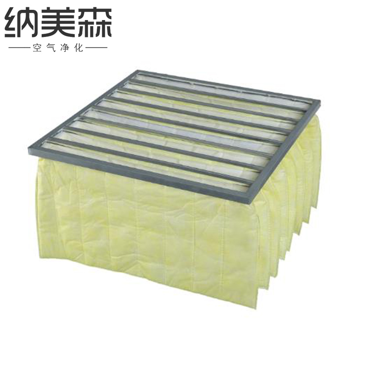 Industrial dust-free workshop air outlet plate type dust suction filter screen, non-woven dustproof filter bag, F8 medium efficiency bag filter