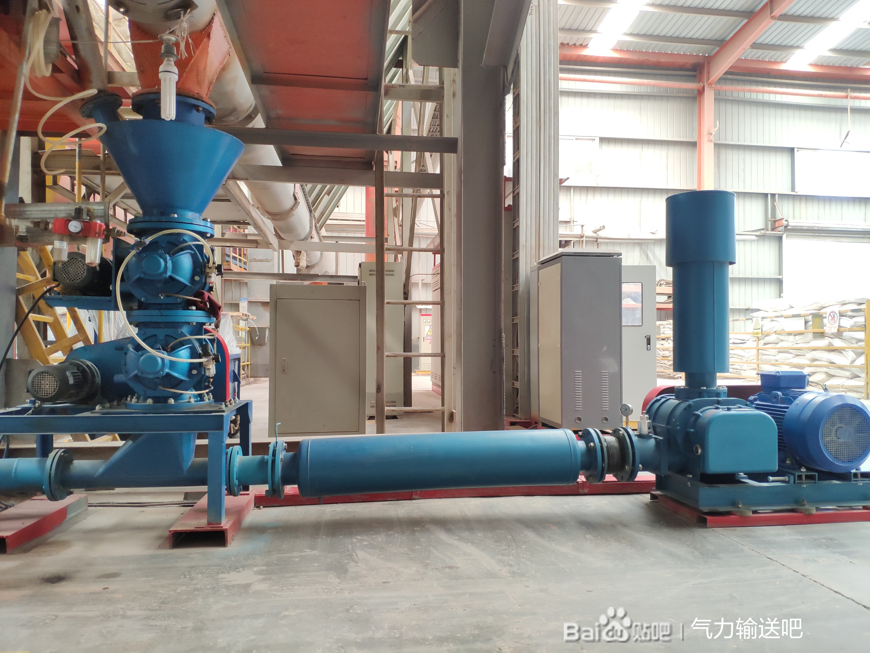 Sintered ash powder ash pneumatic conveying system Ash conveying Roots blower Carbon black particle conveying equipment