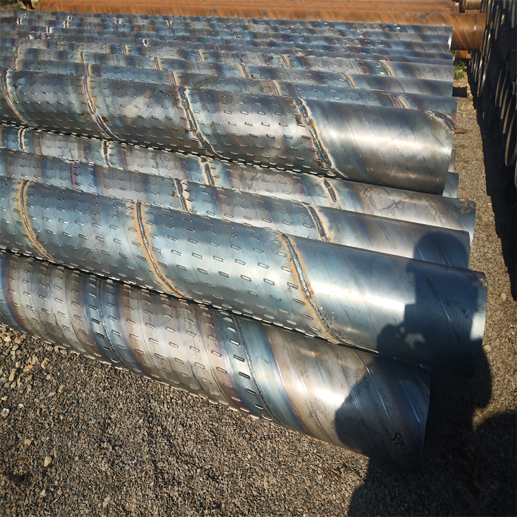 Q235B spiral steel pipe bridge type filter pipe, double-sided Submerged arc welding steel pipe, welded steel pipe for water supply and drainage