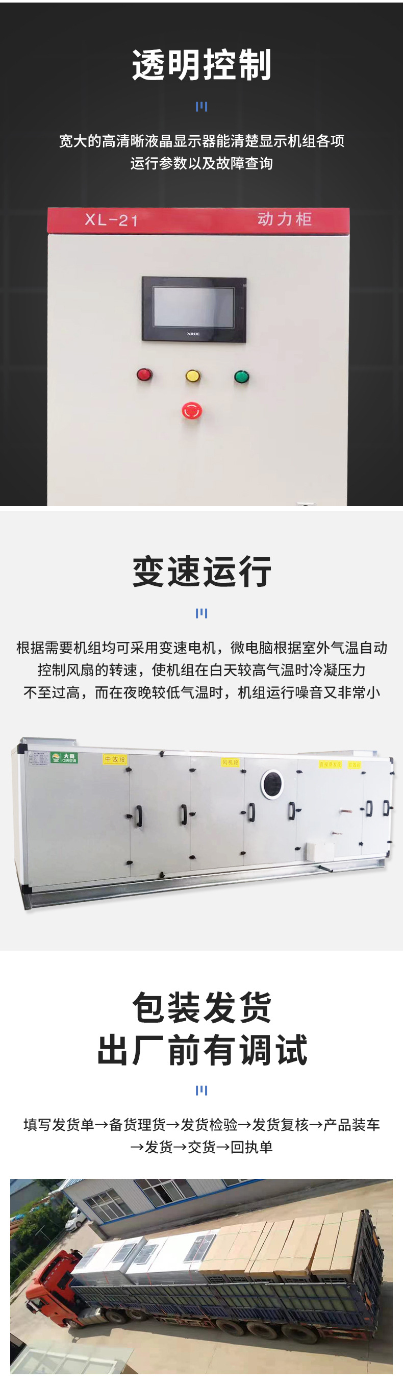 Dashang EF Digital Direct Expansion Air Handling Unit Direct Evaporative Split Air Conditioning Unit