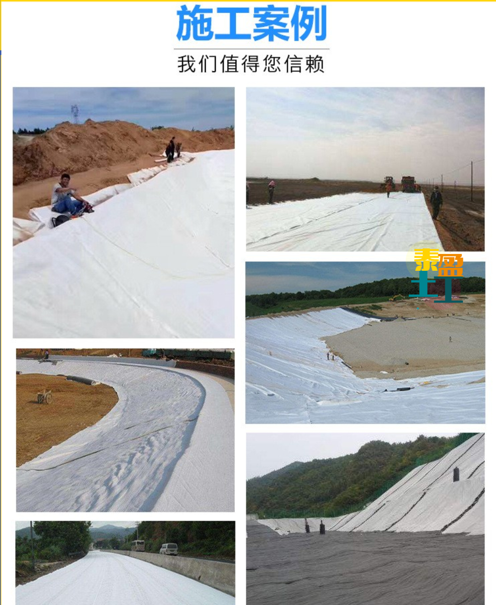 Polyester filament Geotextile environment-friendly building materials Supply to landfill site Corrosion resistance and aging resistance