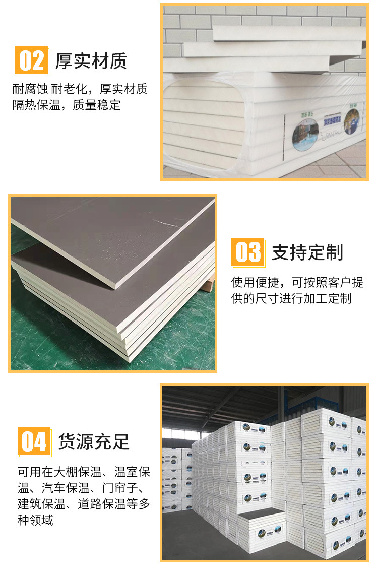 Flame retardant B1 grade polyurethane insulation board, high-density cement-based polyurethane board, roof and exterior wall insulation composite board