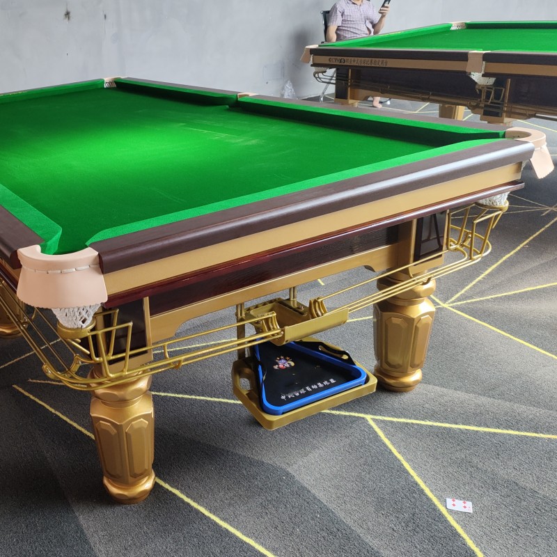 Wholesale of Chinese style black 8 billiards tables, American style Chinese 8 standard billiards manufacturer