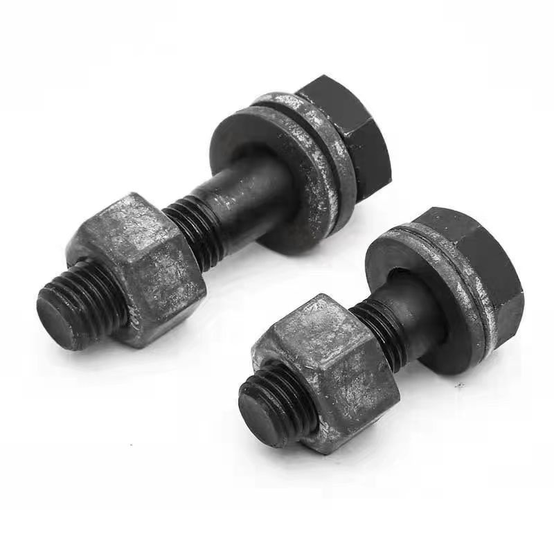 Supply of high-strength blackened 10.9S connecting pair torsional shear type screws for steel structure large hexagonal bolts