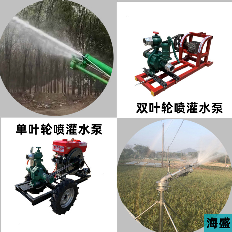 Engineering mud discharge diesel water pump, 6-inch water-cooled trailer centrifugal pump, 580 square meter flow agricultural irrigation pump