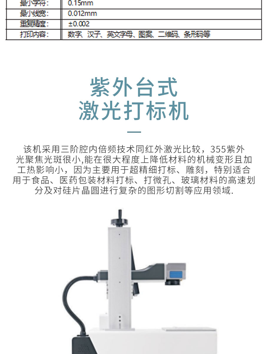 Desktop laser marking machine Static laser spraying laser marking machine Source code identification