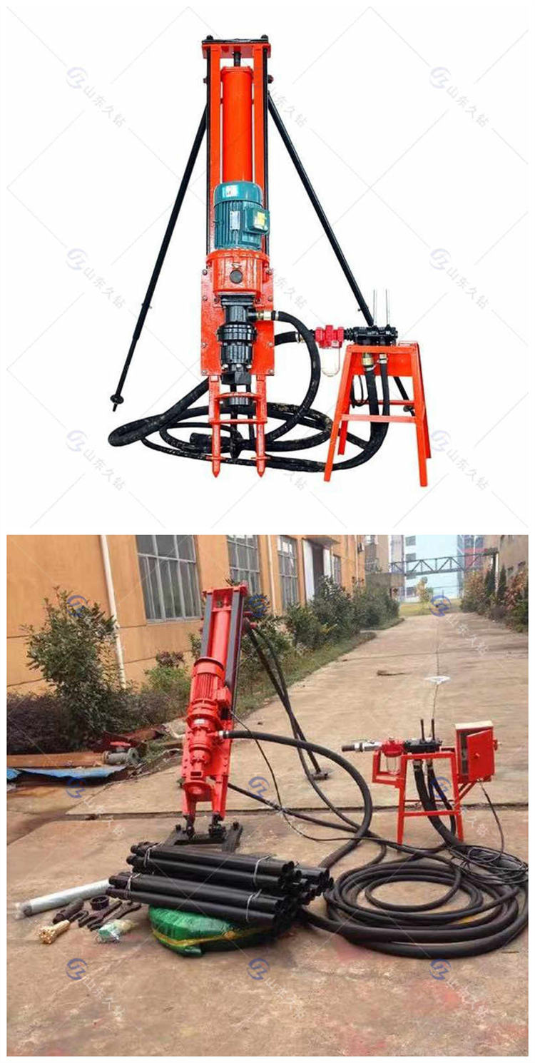 Jiuzhuan supplies FD series lightweight pneumatic drilling rig, 100 type pneumatic down-the-hole drill, with low energy consumption and high efficiency