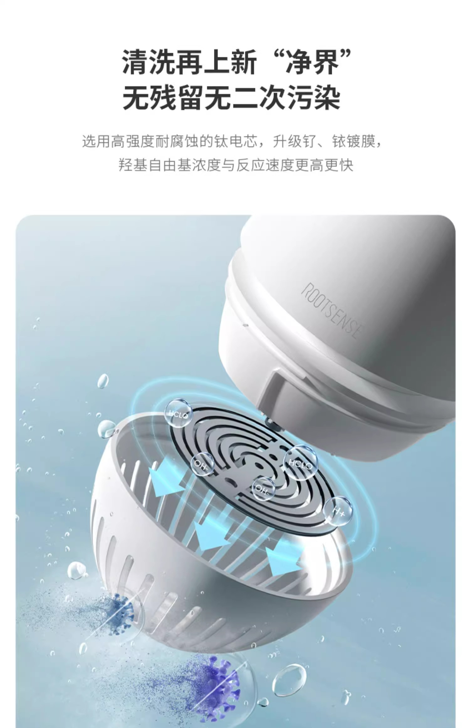 Genyuan Kitchen Fruit and Vegetable Cleaning Purifier Vegetable Washing Machine Wireless Meat and Vegetable Cleaning Machine Fruit Disinfection to Remove Pesticide Residues