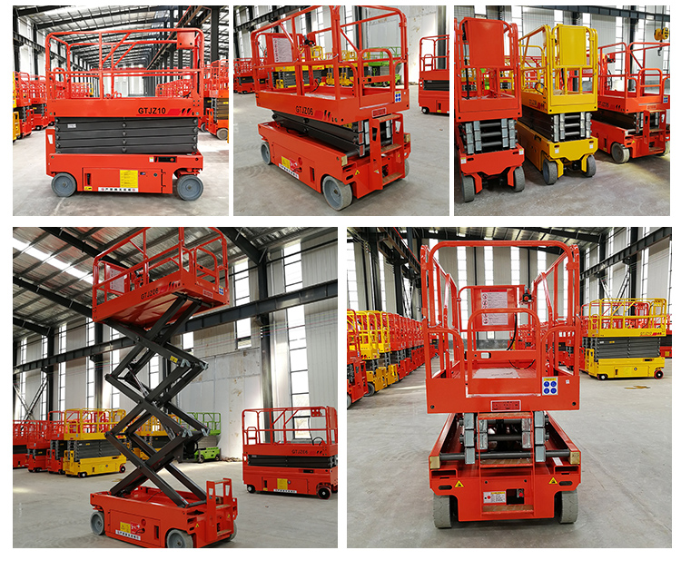 Elevating vehicle high-altitude work platform - Mobile hydraulic lifting platform - Huaju 6-14 meter electric climbing vehicle