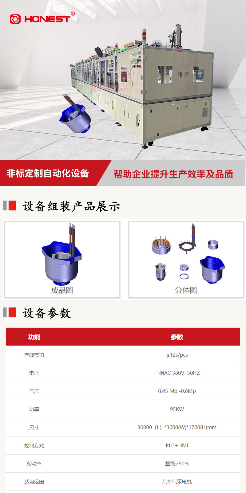 Brushless Motor Automation Assembly Production Line - Helix Intelligent Equipment