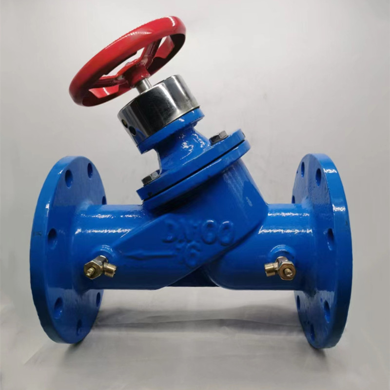 DN80 flange static balance valve digital locking valve for heating pipelines