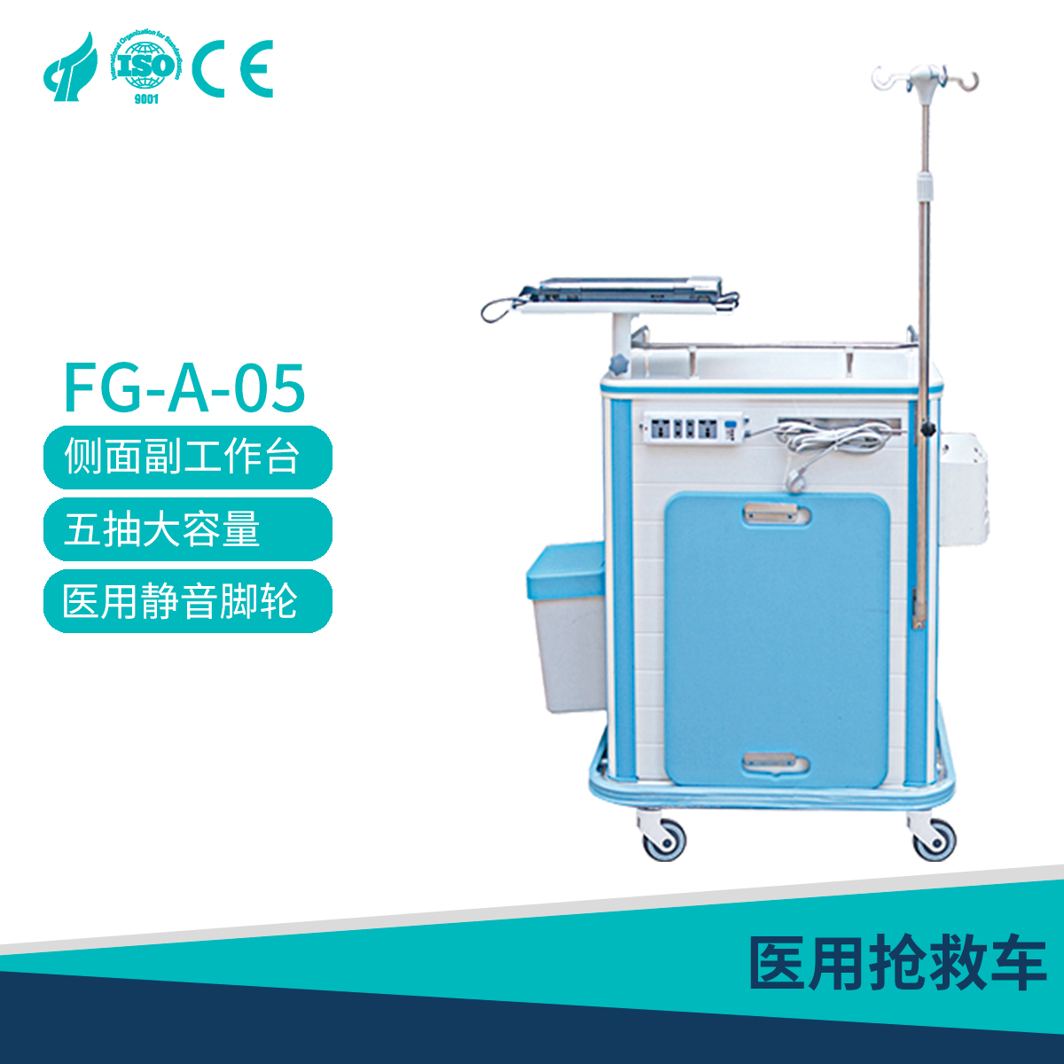 Medical rescue vehicle with abundant safety and collision avoidance space, practical grid product for outpatient service FG-A-05