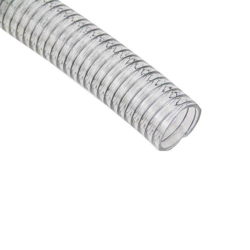 PVC steel wire reinforced hose, cold and frost resistant, vacuum transparent steel wire hose, avant-garde plastic