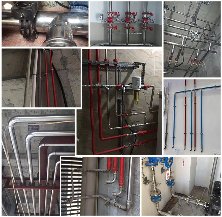 Stainless steel conduit, Yongsui pipe industry brand, industrial equipment, water supply pipes for industrial engineering, double clamp pressure cleaning pipes