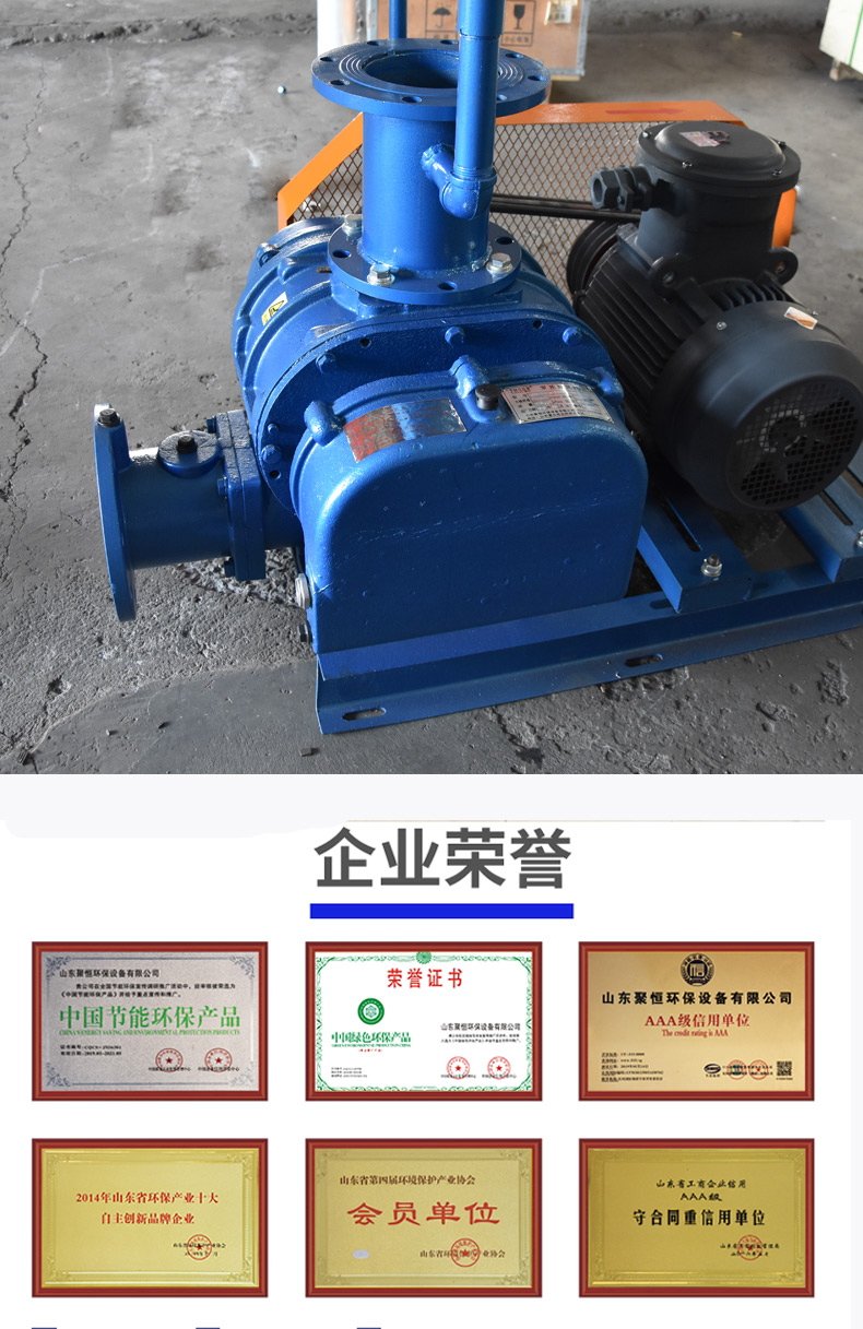 Powder conveying Roots blower SR150 pneumatic conveying equipment pneumatic ash gathering and environmental protection